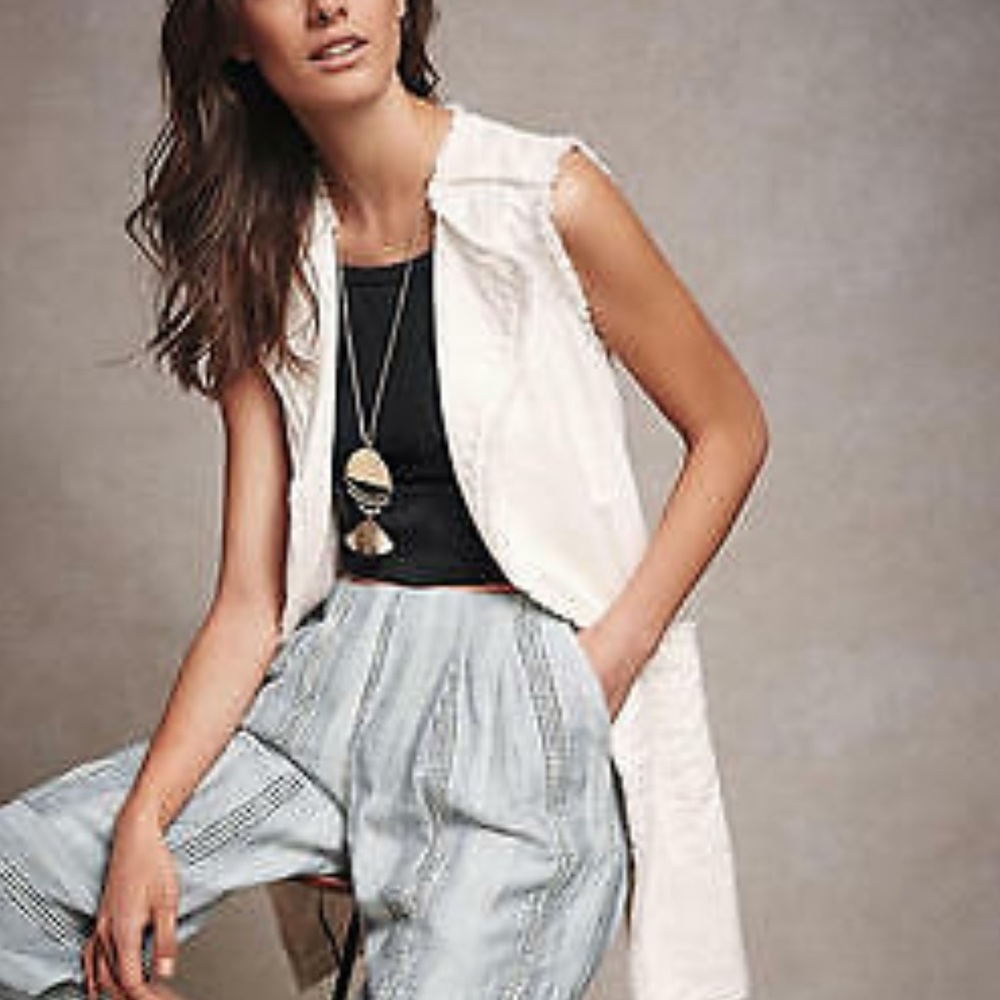 Anthropology elevenses frayed Luna vest